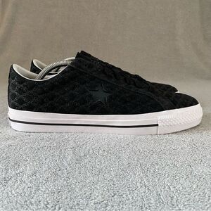 Converse Shoes Mens 10 Black White One Star Pro Bones Low Top Sneakers A04143C